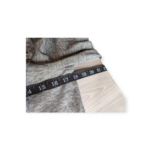 Mondetta Wool Blend Pullover Gray Striped Hoodie Womens Size Medium - Picture 12 of 14